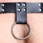 Портупея БДСМ мужская, на грудь, с ремнями, экокожа, размер OS, черный - Фото 9