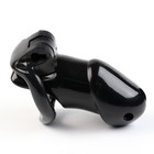 Пояс верности мужской, пластик, 6×3.5 см, набор колец, замок, ключ, черный - Фото 4