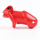 Пояс верности мужской, пластик,6×3.5 см, набор колец, замок, ключ, красный - Фото 2