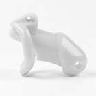 Пояс верности мужской, пластик, 6×3.5 см, набор колец, замок, ключ, белый - Фото 4