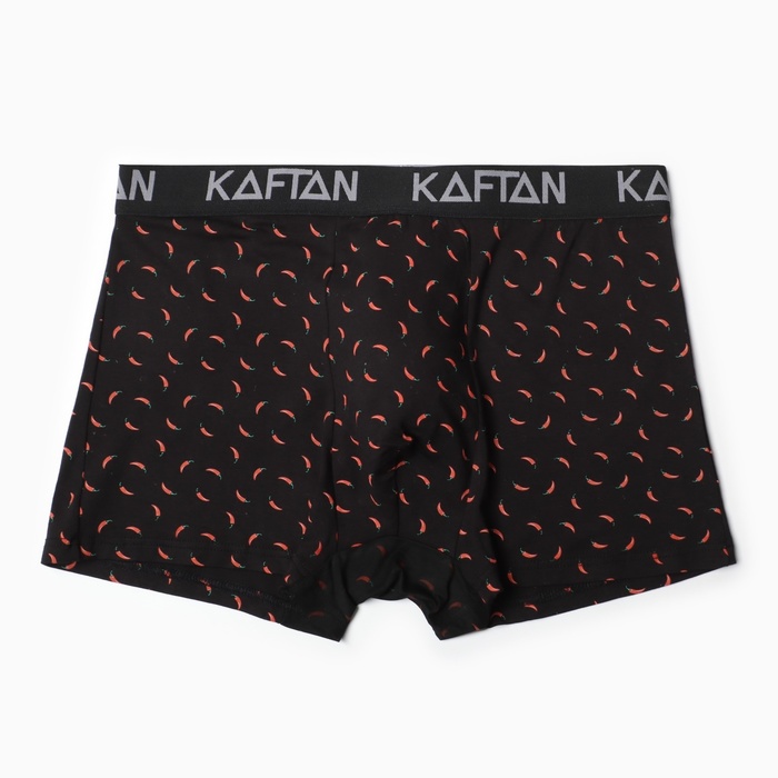 Трусы мужские боксеры KAFTAN "Перчики", цвет черный размер 50 - Фото 1