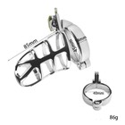 Пояс верности «Клетка целомудрия № 2», кольца d=4; 4.5; 5 см, замок, ключ, металл - Фото 11