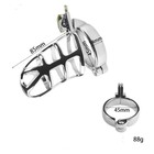 Пояс верности «Клетка целомудрия № 2», кольца d=4; 4.5; 5 см, замок, ключ, металл - Фото 13