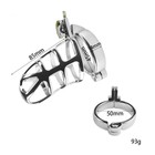 Пояс верности «Клетка целомудрия № 2», кольца d=4; 4.5; 5 см, замок, ключ, металл - Фото 14