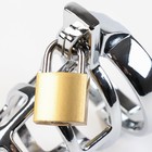 Пояс верности «Клетка целомудрия № 2», кольца d=4; 4.5; 5 см, замок, ключ, металл - Фото 5