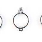 Пояс верности «Клетка целомудрия № 2», кольца d=4; 4.5; 5 см, замок, ключ, металл - Фото 8