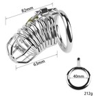 Пояс верности «Клетка целомудрия № 3», кольца d=4; 4.5; 5 см, замок, ключ, металл - Фото 11