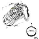 Пояс верности «Клетка целомудрия № 3», кольца d=4; 4.5; 5 см, замок, ключ, металл - Фото 12