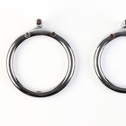 Пояс верности «Клетка целомудрия № 3», кольца d=4; 4.5; 5 см, замок, ключ, металл - Фото 7