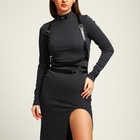 Портупея женская на грудь, 50×1.8 см, чёрная - Фото 2