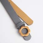 Ремень детский, ширина 2.3 см, пряжка гвоздик, серый - Фото 2