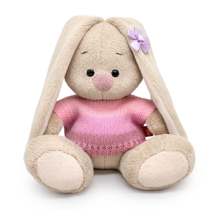 Мягкая игрушка «Зайка Ми», в нежно-розовом свитере, 15 см - Фото 1