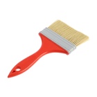 Кисть плоская ЛОМ промо, искусственная щетина, пластиковая рукоятка, 4", 100 мм (комплект 3 шт) - фото 30328590