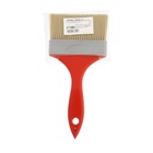 Кисть плоская ЛОМ промо, искусственная щетина, пластиковая рукоятка, 4", 100 мм (комплект 3 шт) - фото 30328591