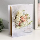 Фотоальбом магнитный 20 листов "Белые розы" золото в коробке МИКС 5,8х23,7х29,8 см - Фото 3