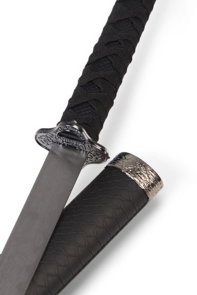 Макет оружия «Катана Даичи», 98 см, клинок 46 см, ножны под змею, чёрная