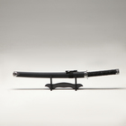 Сувенирное оружие «Катана», на  подставке, чёрные ножны под змеиную кожу, матовая 70 см - Фото 2