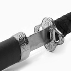 Макет оружия «Сувенирная катана. Тошайо», 70 см, на подставке, ножны под змею, матовая, чёрный - Фото 5