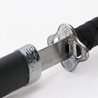 Сувенирное оружие «Катана», на  подставке, чёрные ножны под змеиную кожу, матовая 70 см - Фото 5