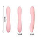 Вибратор, стимулятор точки G, гибкий, силикон, розовый - Фото 2