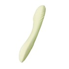 Вибратор, стимулятор точки G, гибкий, силикон, фисташковый - Фото 1