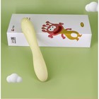 Вибратор, стимулятор точки G, гибкий, силикон, фисташковый - Фото 5