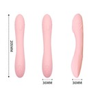 Вибратор, стимулятор точки G, гибкий, силикон, фисташковый - Фото 2