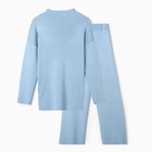 Костюм женский (джемпер/брюки), цвет голубой, размер 44-48 (ONE SIZE) - Фото 8
