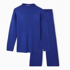 Костюм женский (джемпер/брюки), цвет синий, размер 44-48 (ONE SIZE) - Фото 6