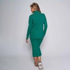 Костюм женский (джемпер/юбка), цвет зелёный, размер ONE SIZE (46-50) - Фото 3