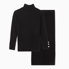 Костюм женский (джемпер/юбка), цвет чёрный, размер ONE SIZE (46-50) - Фото 4