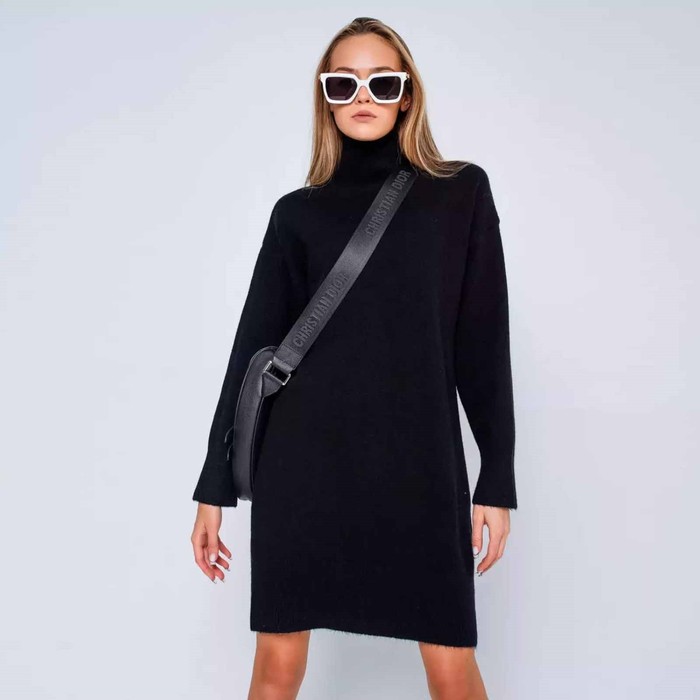 

Платье женское, цвет чёрный, размер ONE SIZE (46-50)