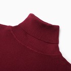 Водолазка женская цвет бордовый, размер ONE SIZE (46-50) - фото 24598936