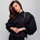 Рубашка женская, цвет черный, размер ONE SIZE (42-44) 10158779