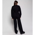 Костюм женский (кардиган/брюки), цвет чёрный, размер 42-46 (ONE SIZE) - Фото 4