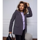Пиджак женский, цвет серый, размер S (42) - Фото 2