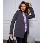 Пиджак женский, цвет серый, размер M (44) - Фото 2