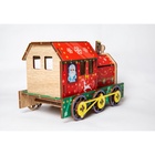 Деревянный конструктор. Сборная модель «Новогодний паровоз» - Фото 7