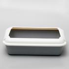 Туалет с бортом "Бэлла", 37 х 27 х 11,5 см, серый - Фото 2