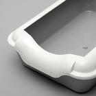 Туалет с бортом "Бэлла", 37 х 27 х 11,5 см, серый - Фото 3