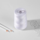 Нитки 80ЛЛ, 2500 м, цвет белый №001 - фото 23342329