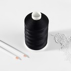 Нитки 170Л, 2000 м, цвет чёрный №115 - фото 23352828