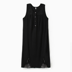 Ночная сорочка женская «Очарование», цвет чёрный, размер 44 - Фото 3