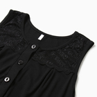 Ночная сорочка женская «Очарование», цвет чёрный, размер 44 - Фото 4