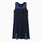 Ночная сорочка женская «Очарование», цвет синий, размер 44 - Фото 3