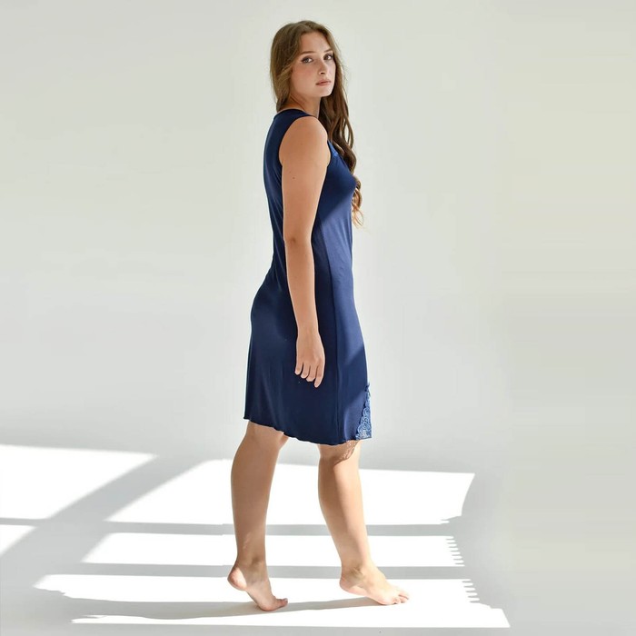 Ночная сорочка женская «Очарование», цвет синиий, размер 50