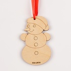 Заготовки для творчества. Набор ёлочных подвесок для росписи «Новый год!», 9 шт. - Фото 4