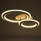 Люстра с ПДУ «Ленди» 2хLED 3000-6000К 144 Вт черный 58×40×13 см BayerLux - Фото 3