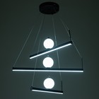 Люстра с ПДУ "Астаж" 3хLED 3000-6000К 120Вт черный 60х60х120 см BayerLux - фото 23342616