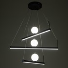 Люстра с ПДУ "Астаж" 3хLED 3000-6000К 120Вт черный 60х60х120 см BayerLux - фото 23342617